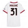 AC Milan Strahinja Pavlovic #31 Bortedrakt Kvinner 2024-25 Kortermet